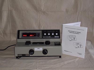Spectronic Spec 20D Spectrophotometer