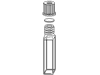 Far UV Quartz, Screw Top Septum, Rectangular Fluorometer Cell